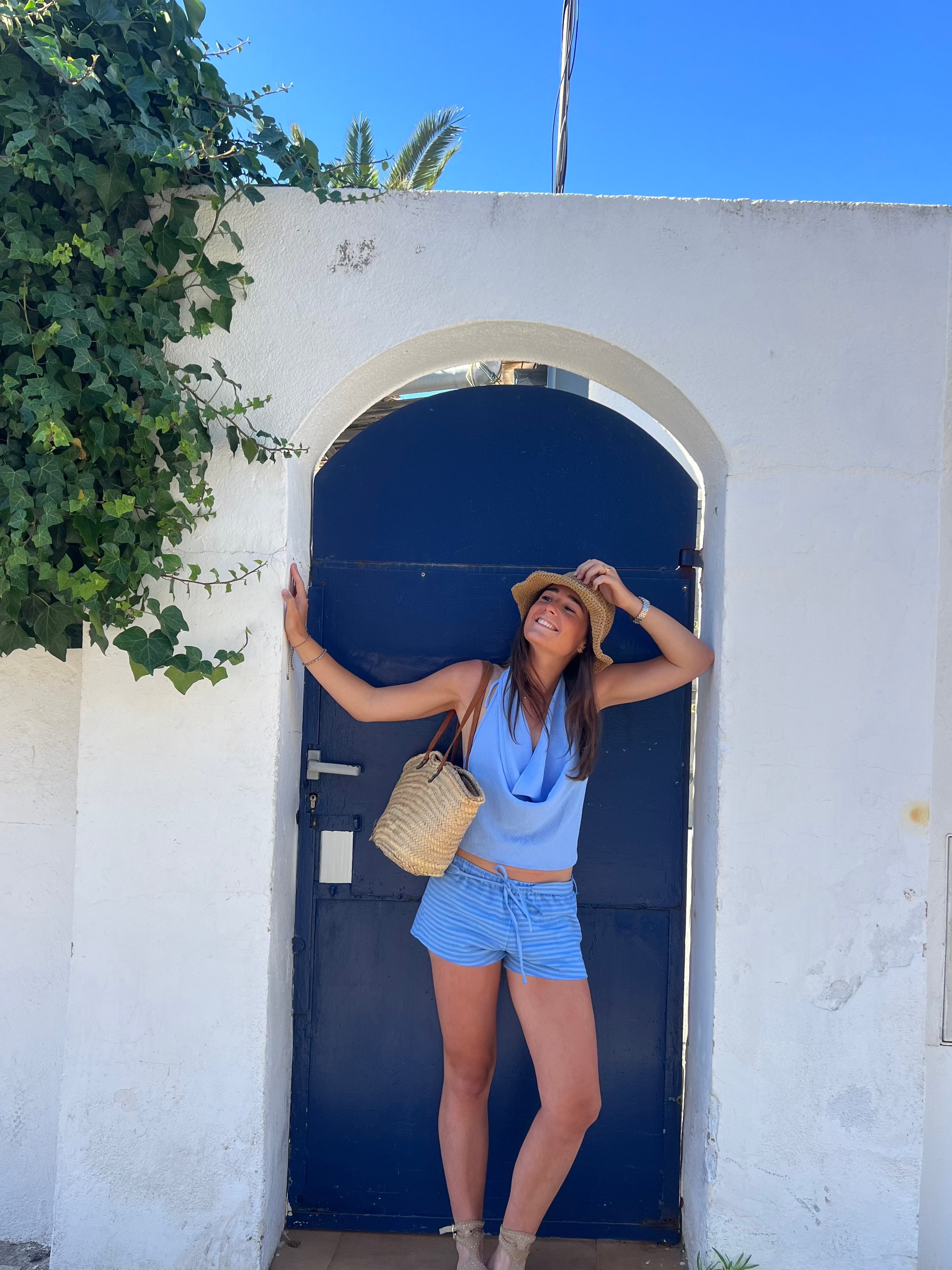 Blue Reversible Short