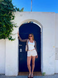 Beige Reversible Short