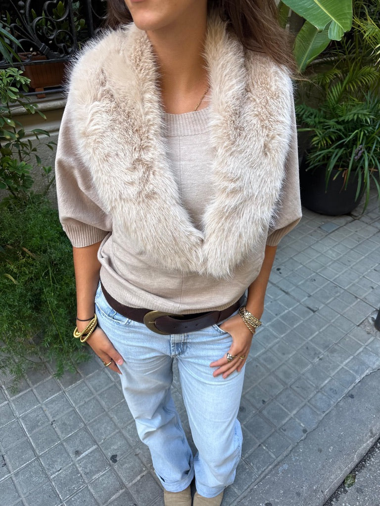 Cuello Saura Beige